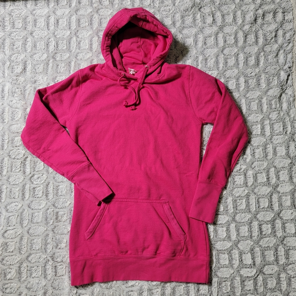 Extra Long Cozy Hoodie | Dark Pink | Size M